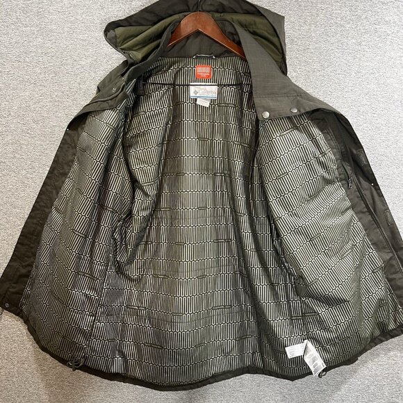 Columbia Thermal Coil Hooded Insulated Jacket Mens Sz Large Full Zip - Picture 9 of 16